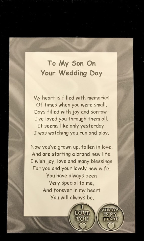 To my son on his wedding day poem